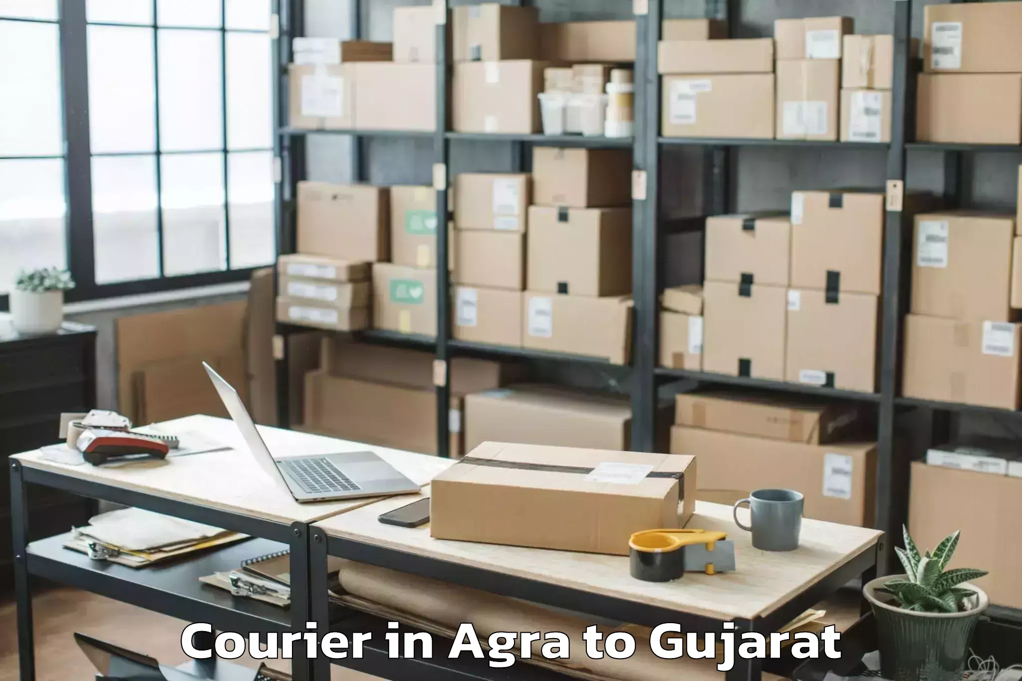 Top Agra to Crystal Mall Rajkot Courier Available